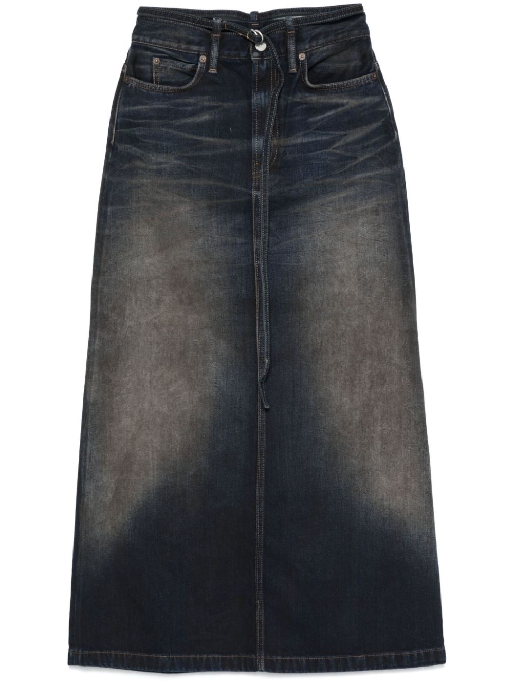 denim maxi skirt - 1