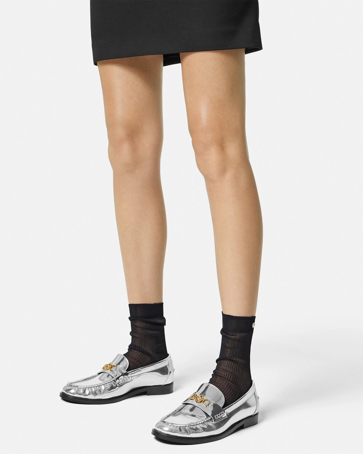 Medusa '95 Metallic Loafers - 3