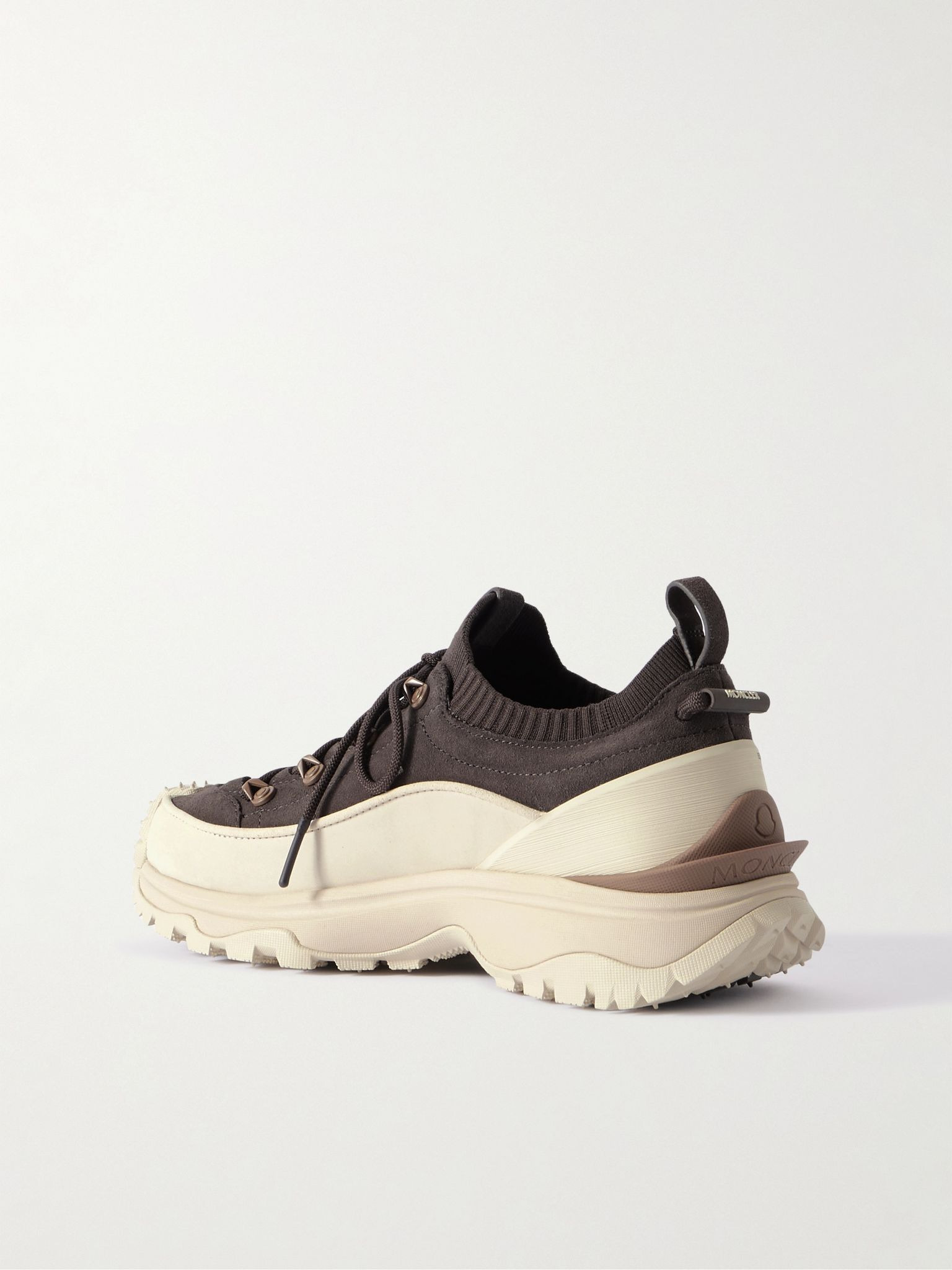 Trailgrip Lite 3 Rubber-Trimmed Nubuck and Brushed-Suede Sneakers Brown - 4