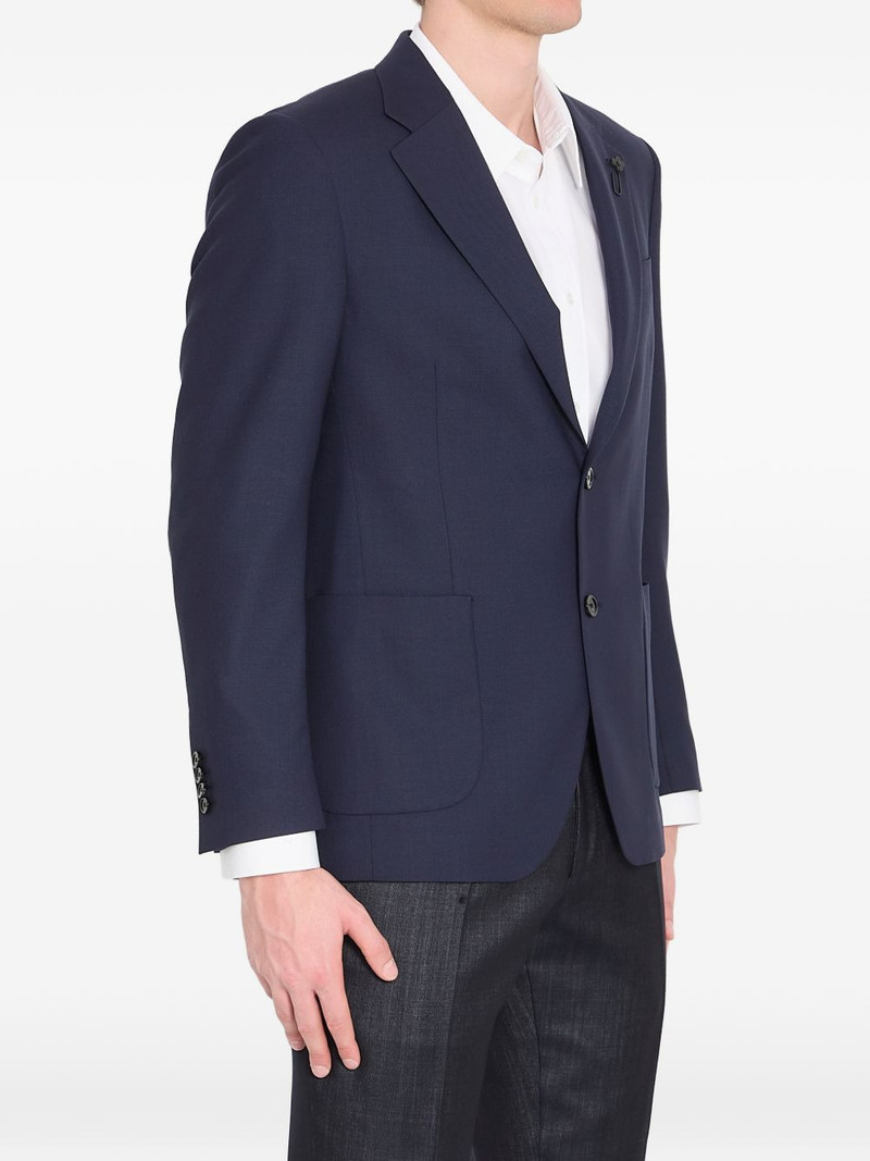 LARDINI classic lapels virgin wool jacket outlook
