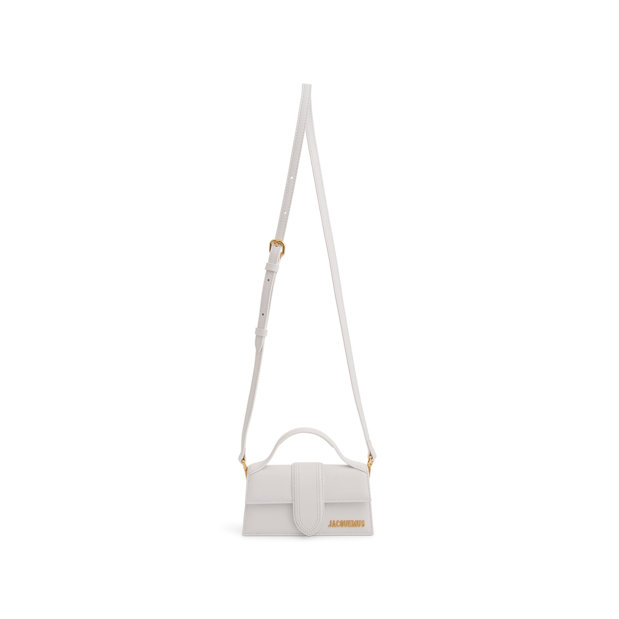 Le Bambino Mini Leather Bag in White - 6