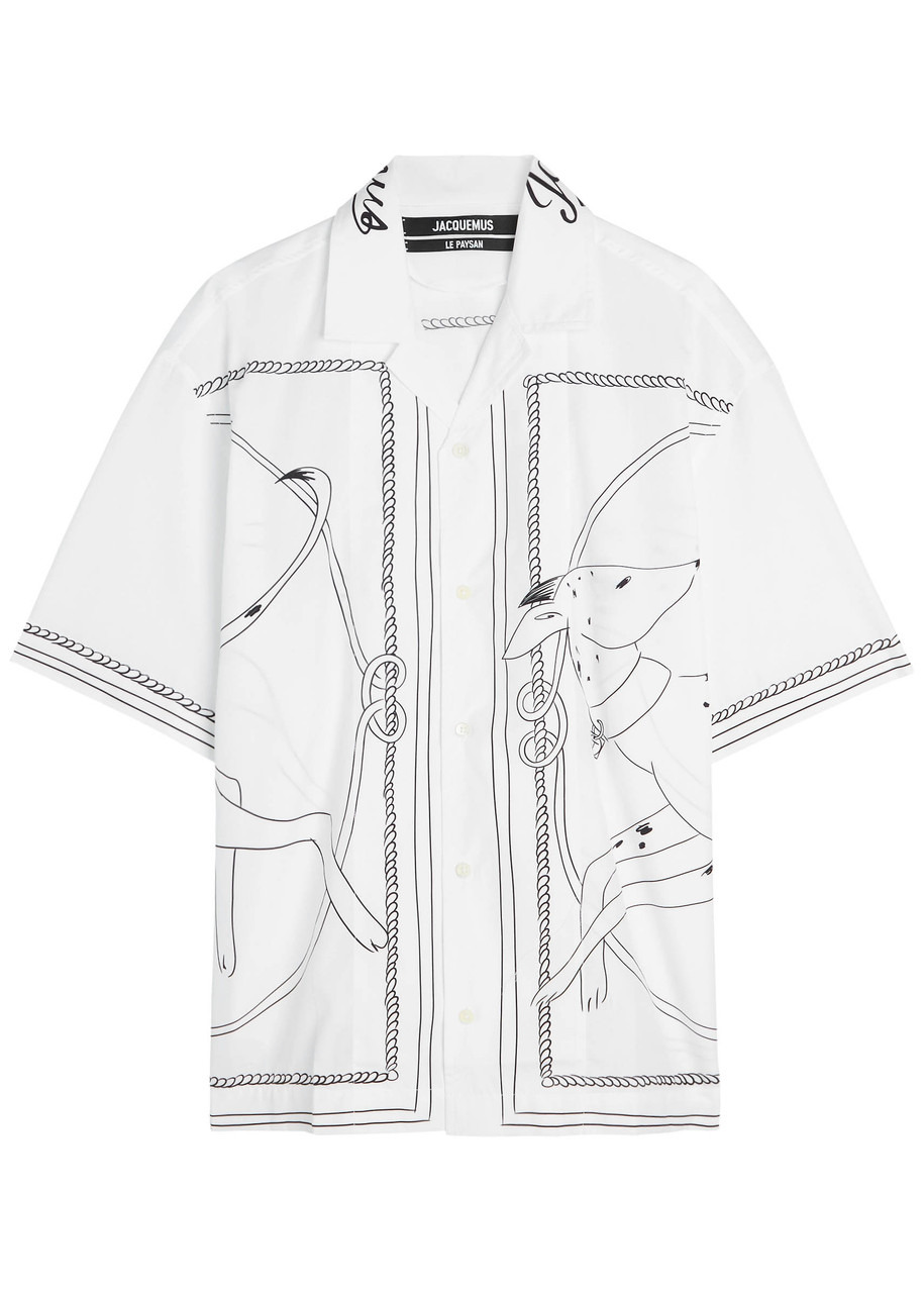 Jacquemus La Chemise Jean Printed Cotton Shirt - 1