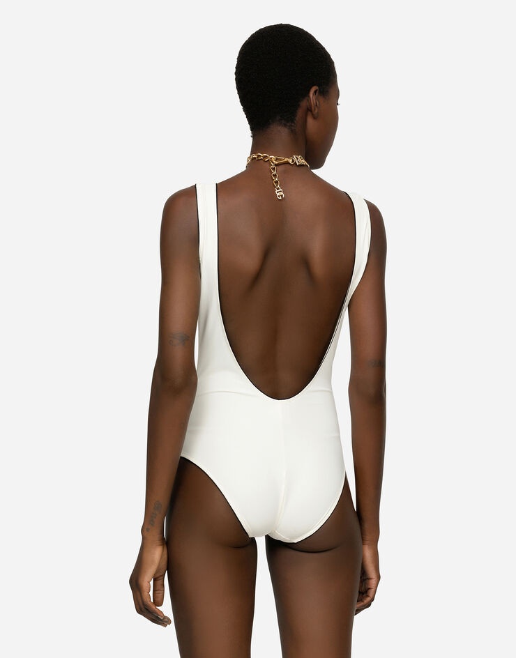 Olympic one-piece swimsuit with logo - 5