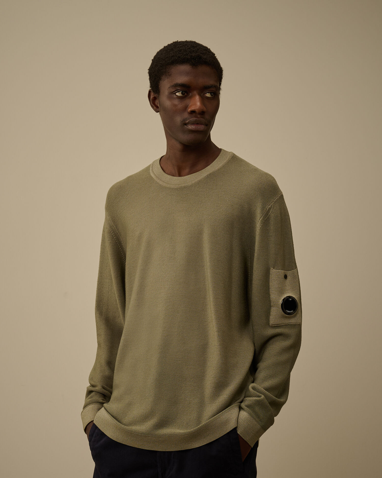 Merino Wool Crewneck Lens Sweater - 3