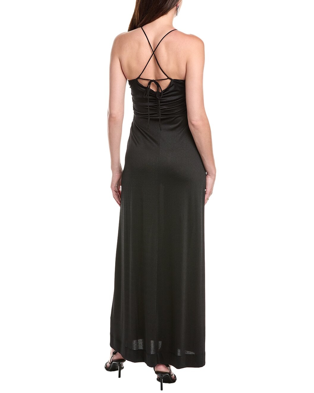 GANNI Crepe Jersey Maxi Dress - 2