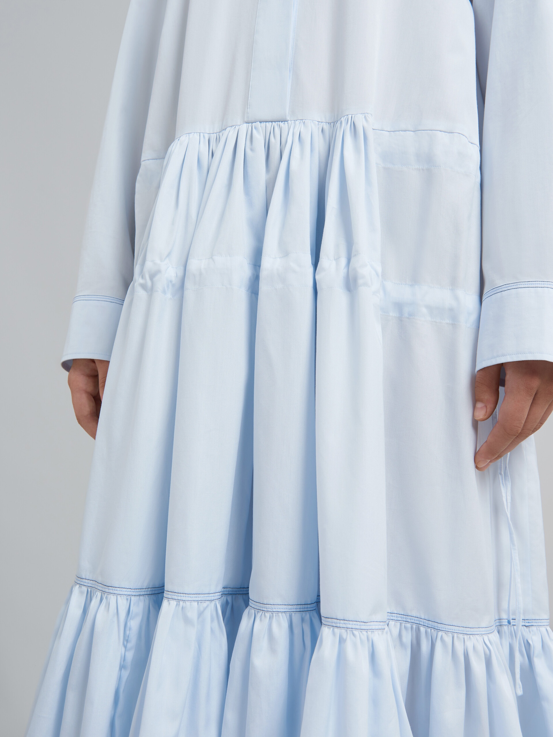 COTTON POPLIN CHEMISIER DRESS - 5