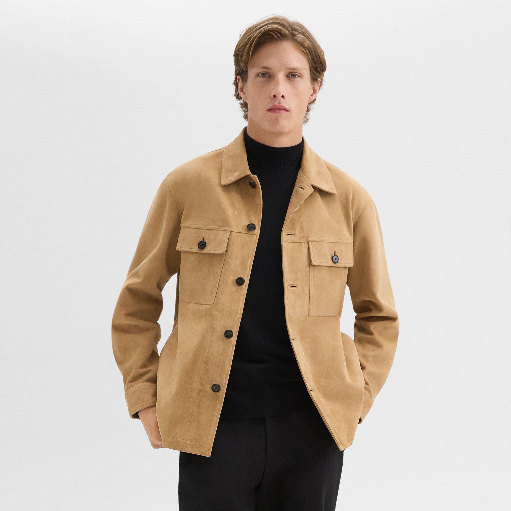 Closson Military Jacket in Suede - 2