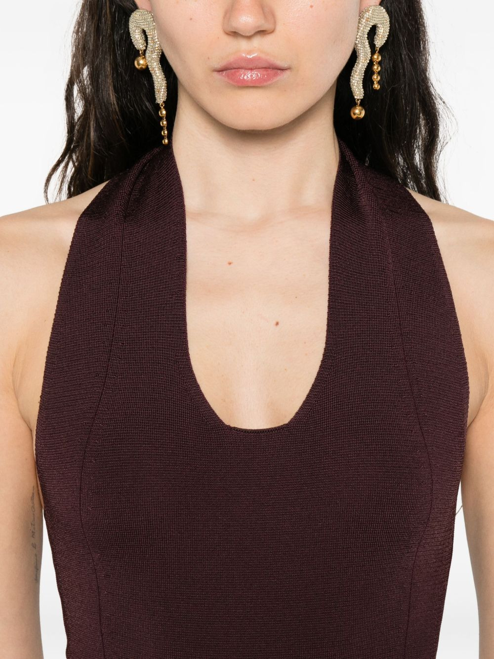 halterneck bodysuit - 5