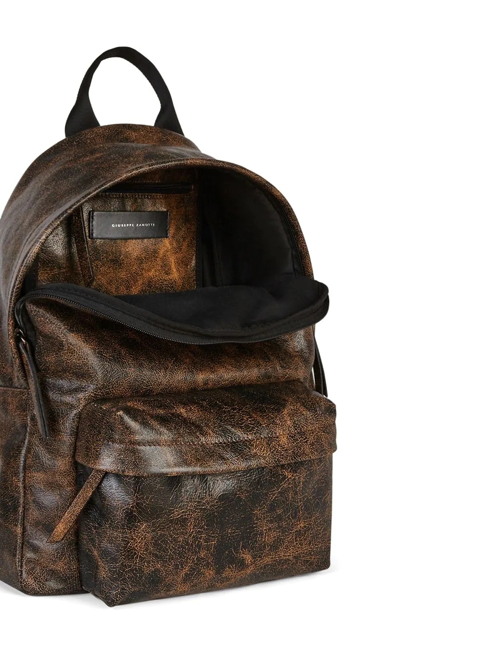 Bud leather logo-plaque backpack - 5