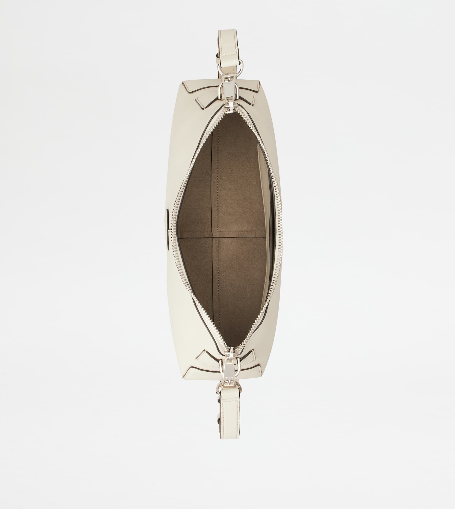 TOD'S DI BAG SWING SHOULDER BAG IN LEATHER MINI - WHITE - 4