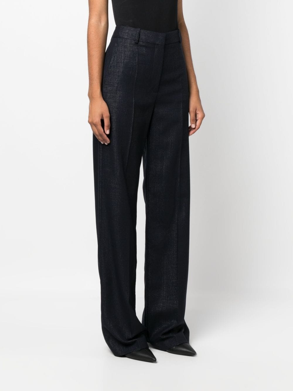 high-waist straight trousers - 3
