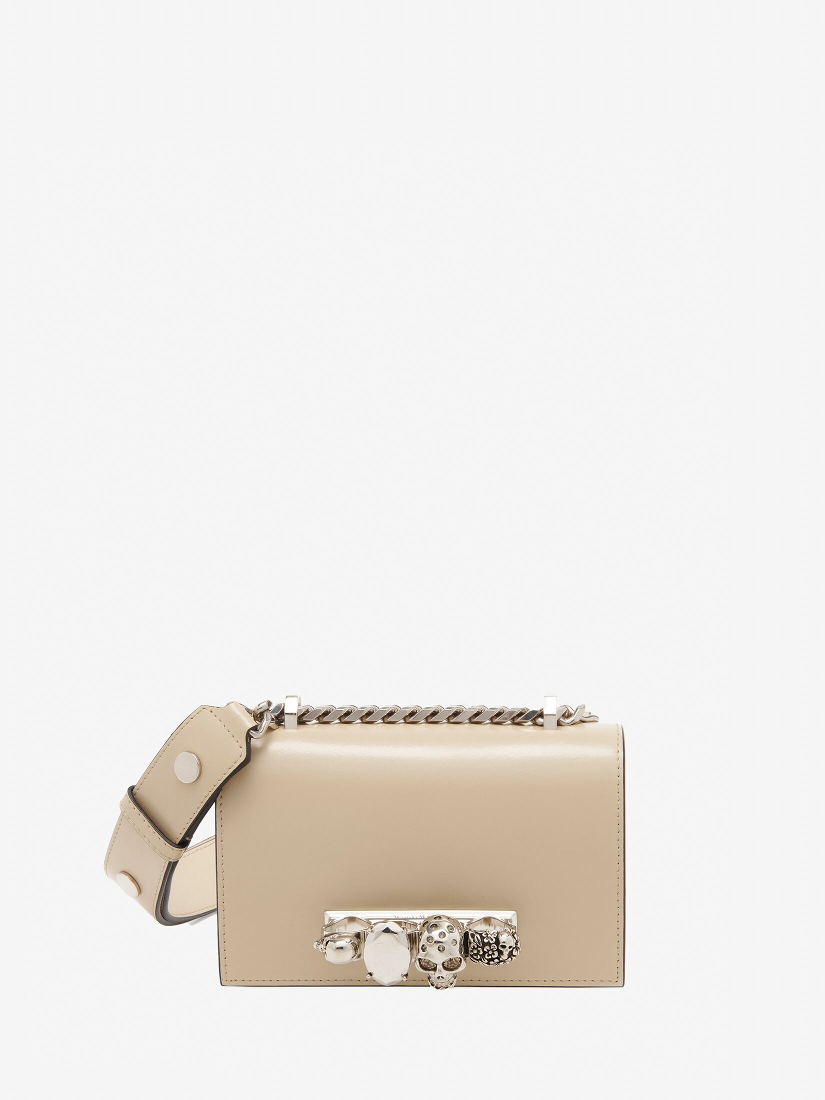 Women's The Biker Mini Jewelled Satchel in Camel - 1