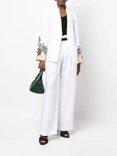 Loro Piana silk-linen botanical jacket outlook