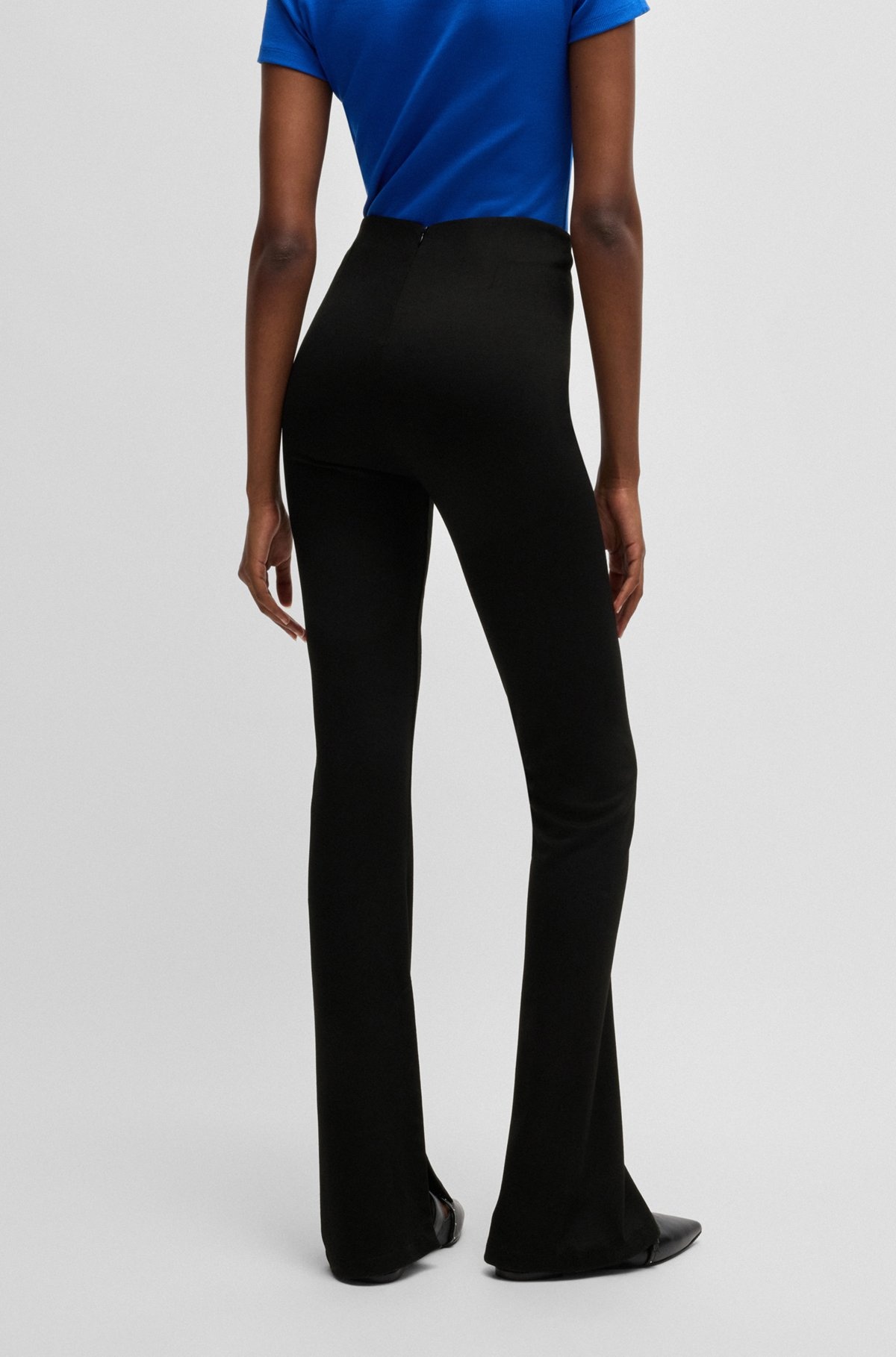REGULAR-FIT TROUSERS IN STRETCH JERSEY - 4