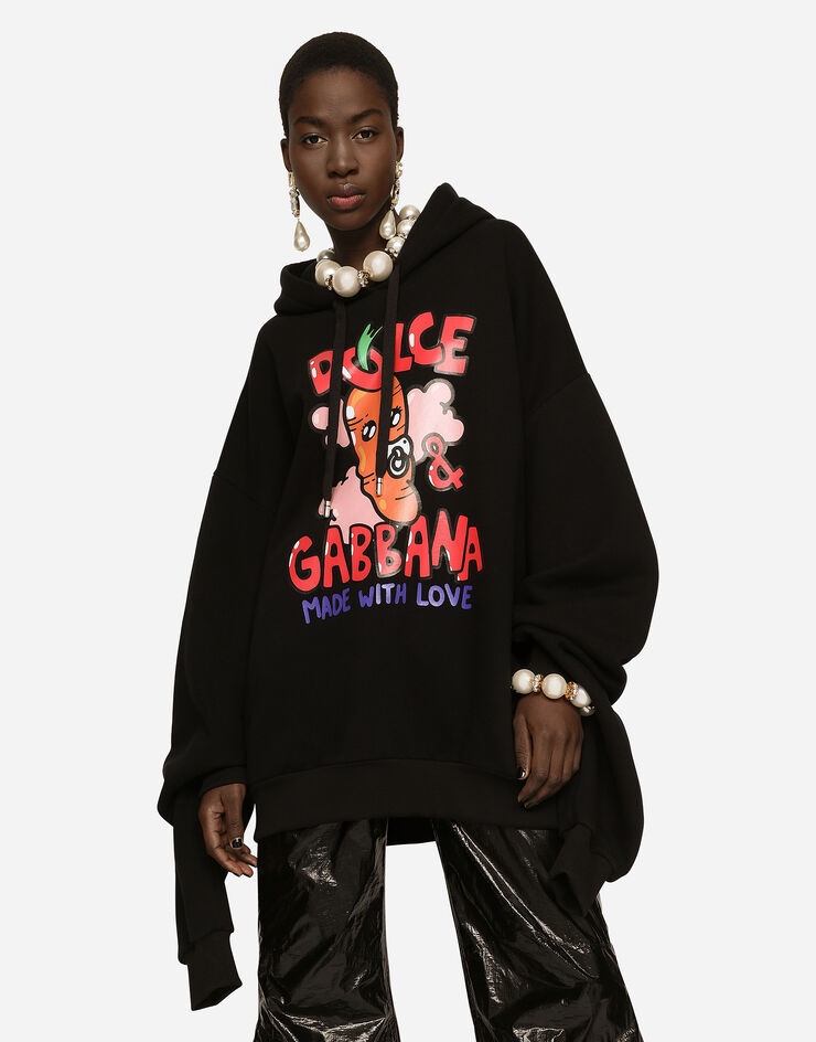 Sweatshirt with Gianpiero D’Alessandro print - 1