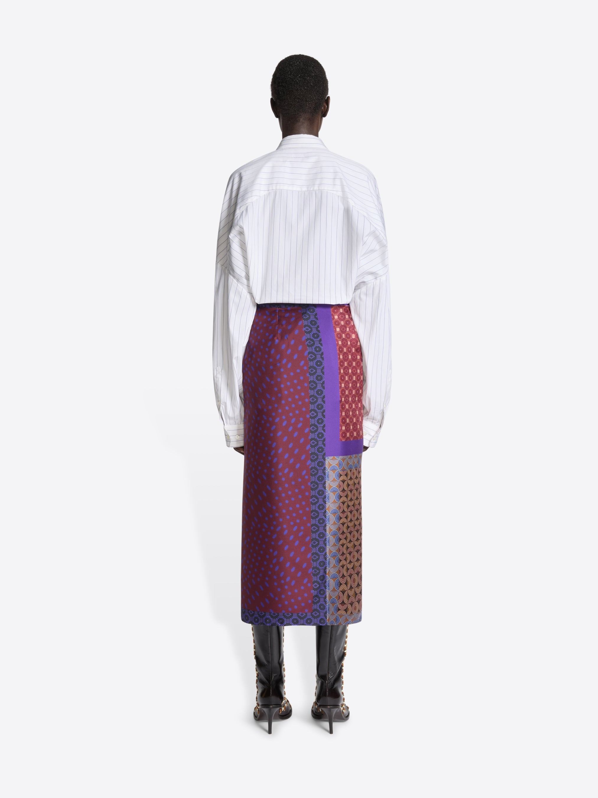 LONG WRAP SCARF-SKIRT - 4