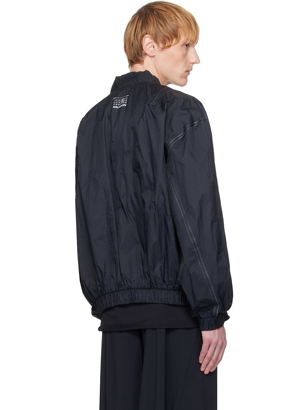 Black Salomon Edition Sports Bomber Jacket - 3