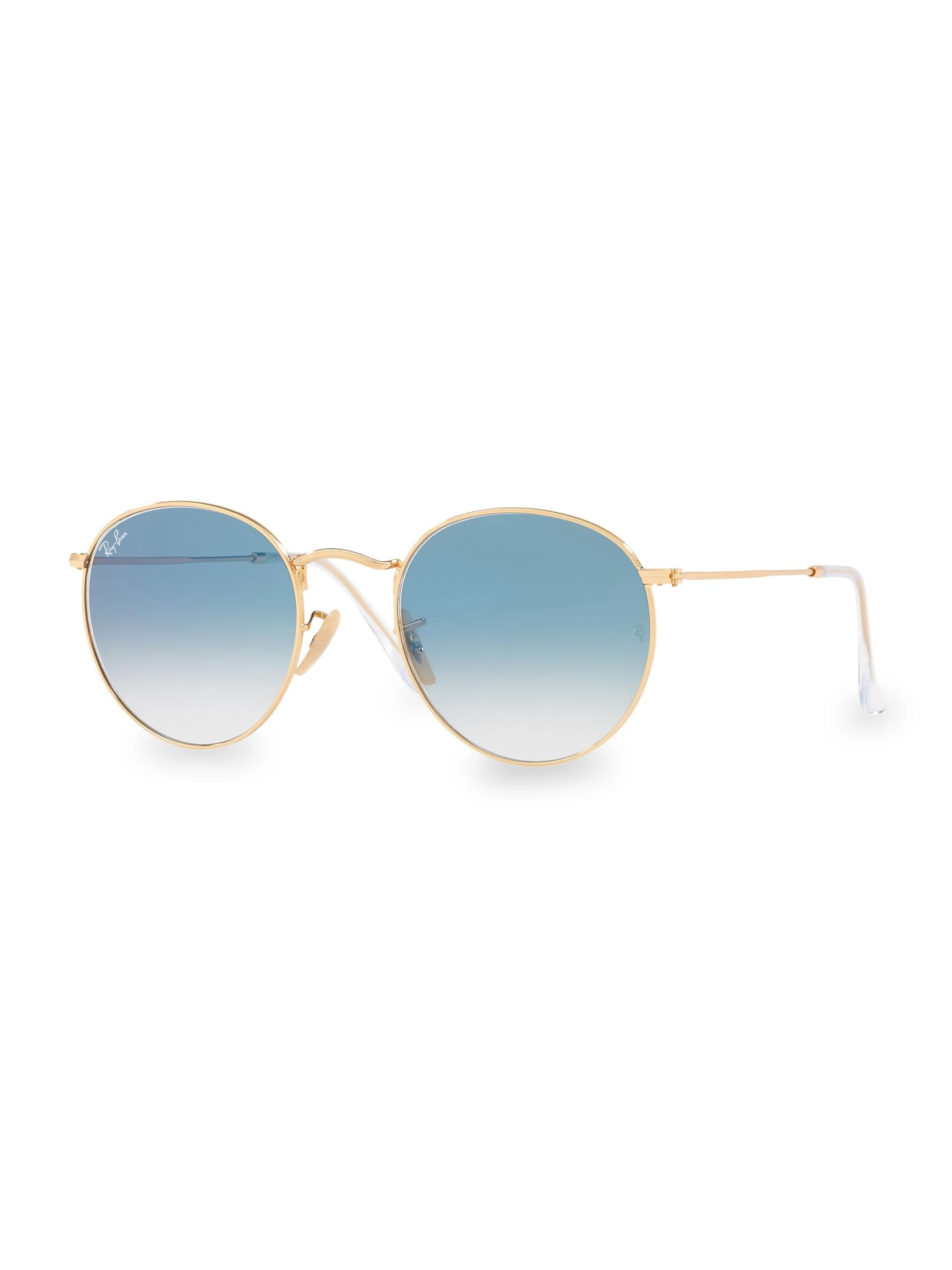 Men's RB3447 53MM Round Sunglasses - Gold - 1