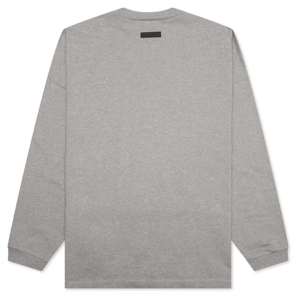 HEAVY JERSEY L/S TEE - DARK HEATHER OATMEAL - 2