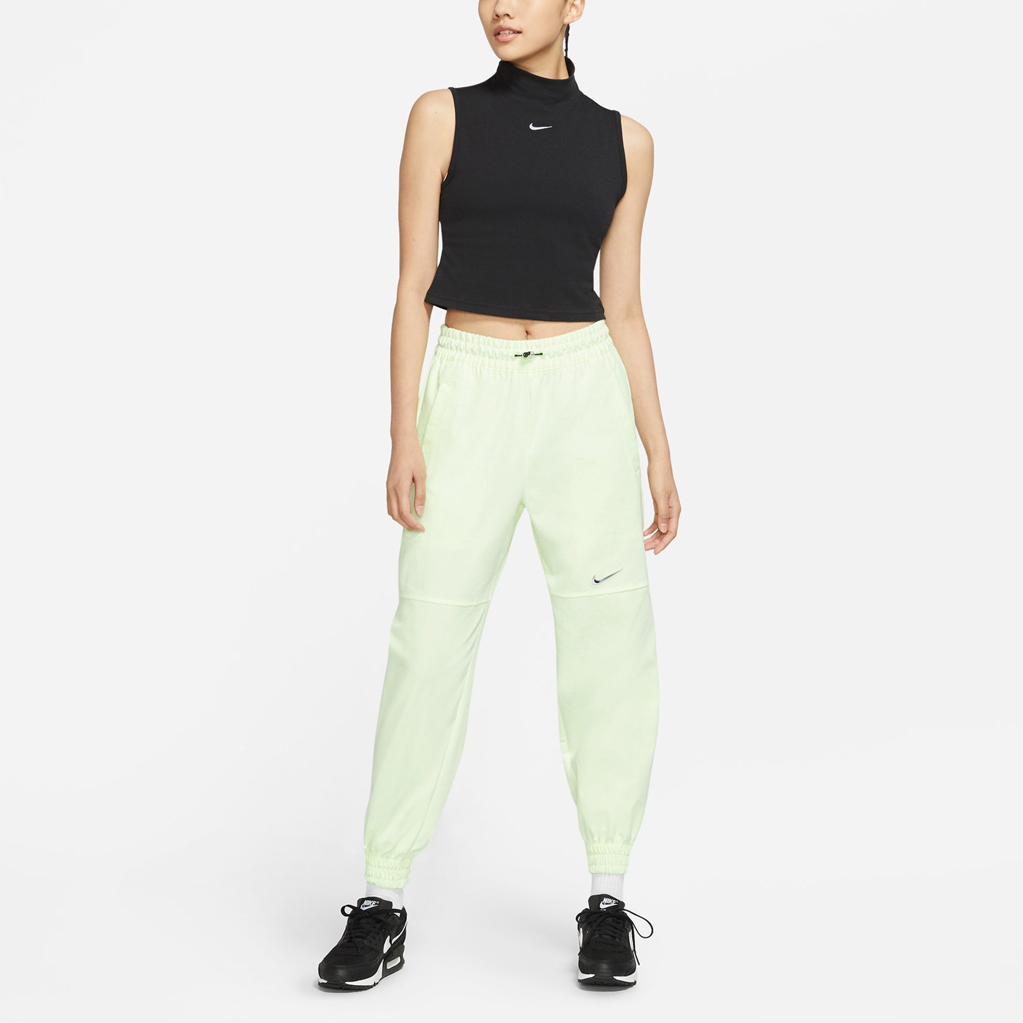 (WMNS) Nike Sportswear Collection Essentials Embroidery Logo Knitting Waistcoat Black DD5881-010 - 3