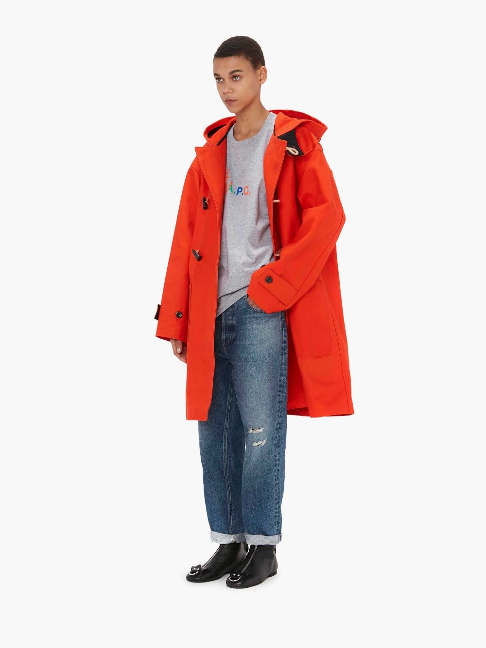 A.P.C. X JW ANDERSON - MANTEAU COLIN - DUFFLE COAT - 4