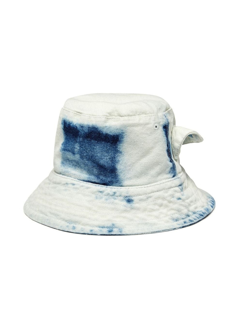 CHARLES JEFFREY LOVERBOY ear-flaps denim bucket hat outlook
