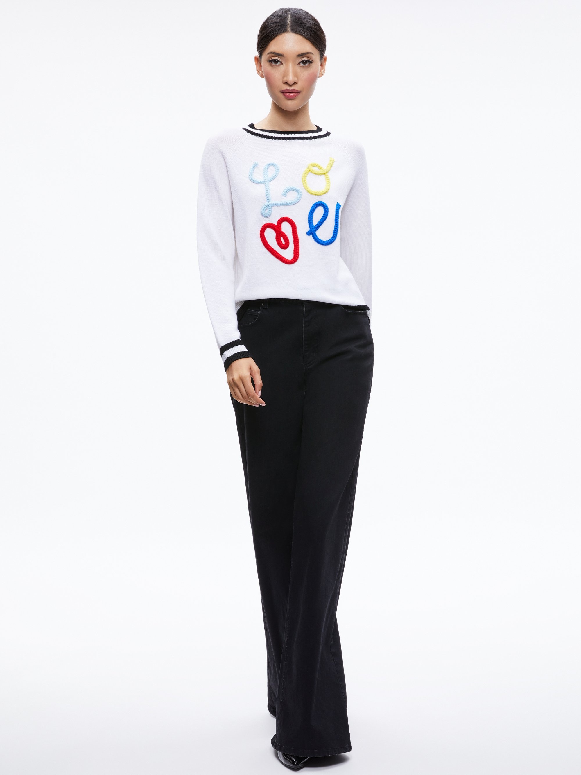 Alice + Olivia ALBINA LOVE PULLOVER