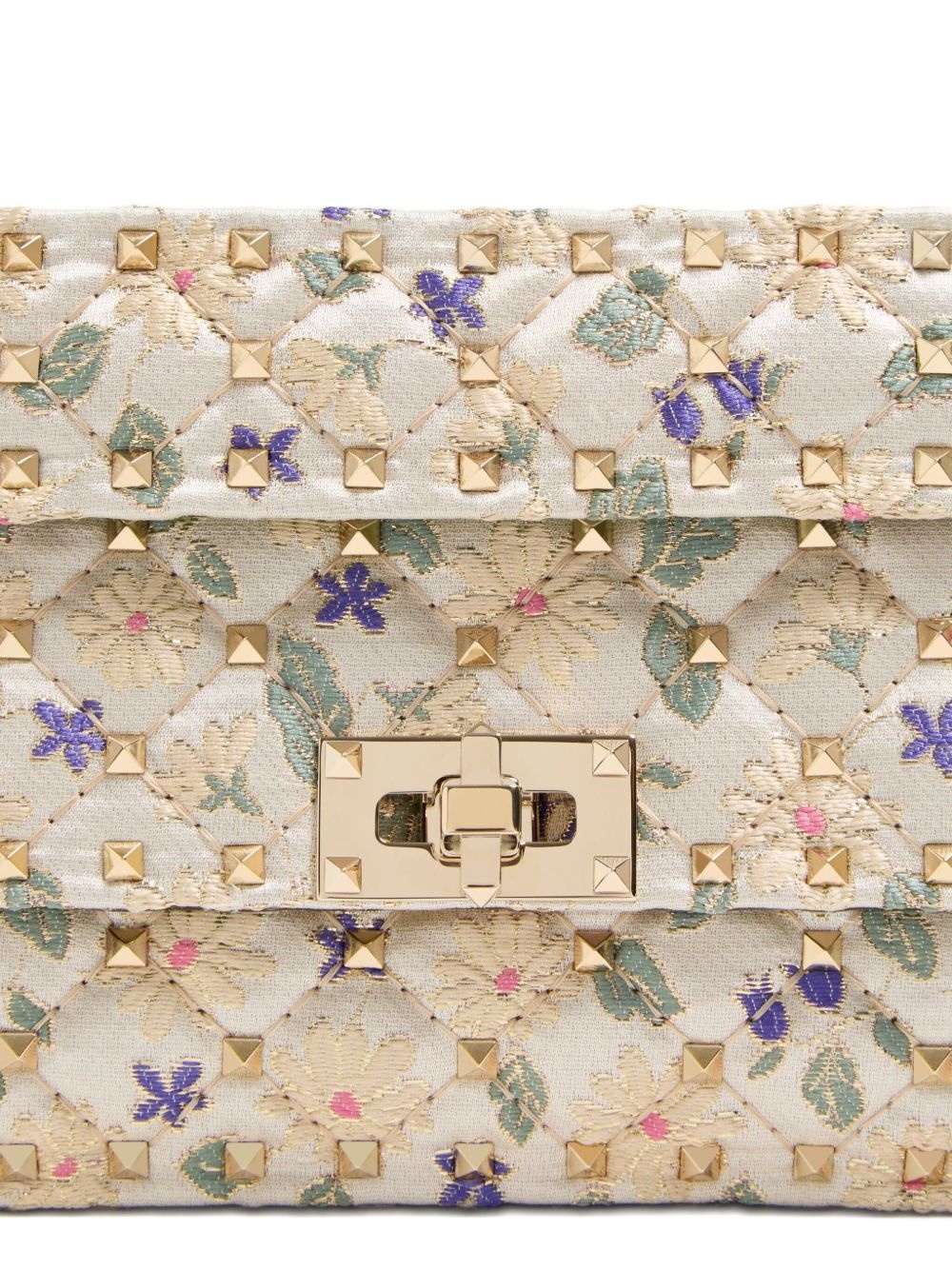 small Rockstud Spike jacquard shoulder bag - 6
