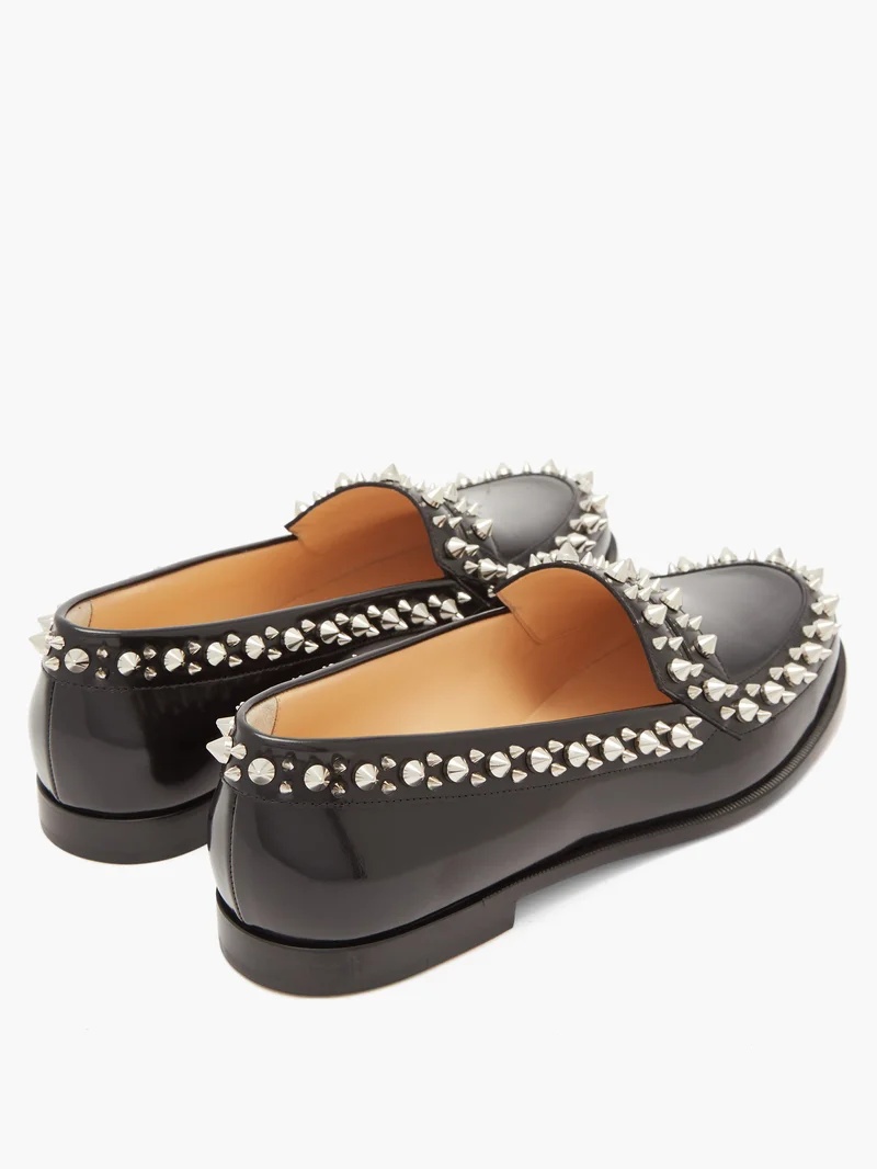 Christian Louboutin Mattia spike-embellished leather loafers