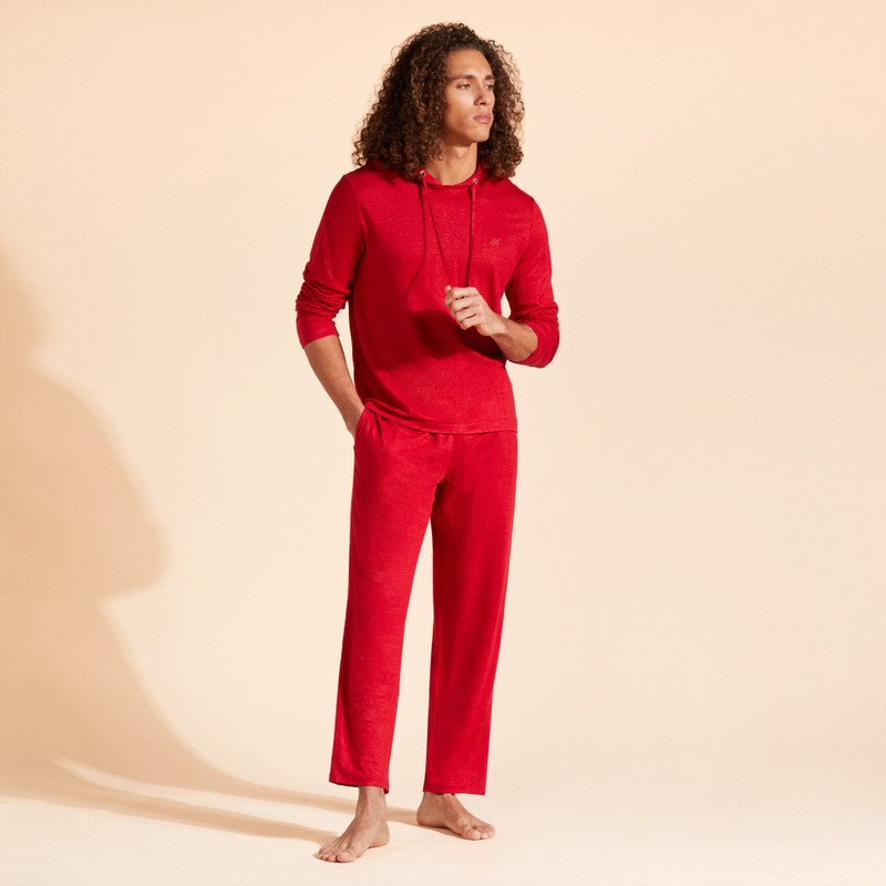 Unisex Linen Pants Solid 5