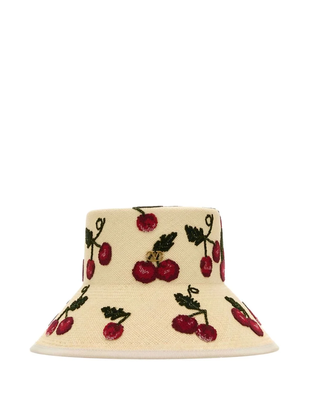 embroidered-cherry hat - 1