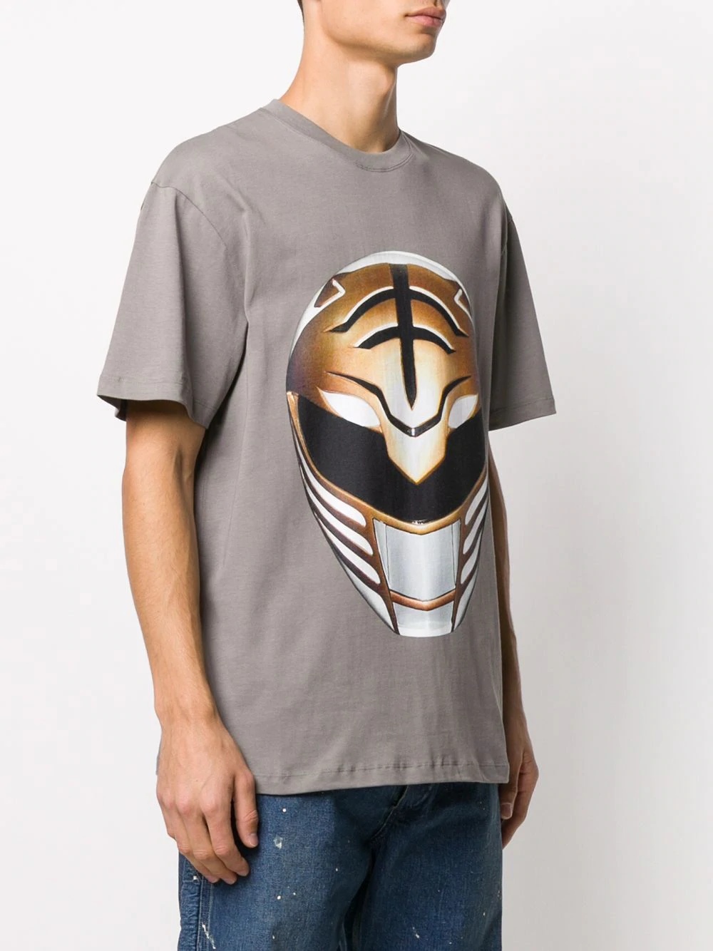 mask-print T-shirt - 4