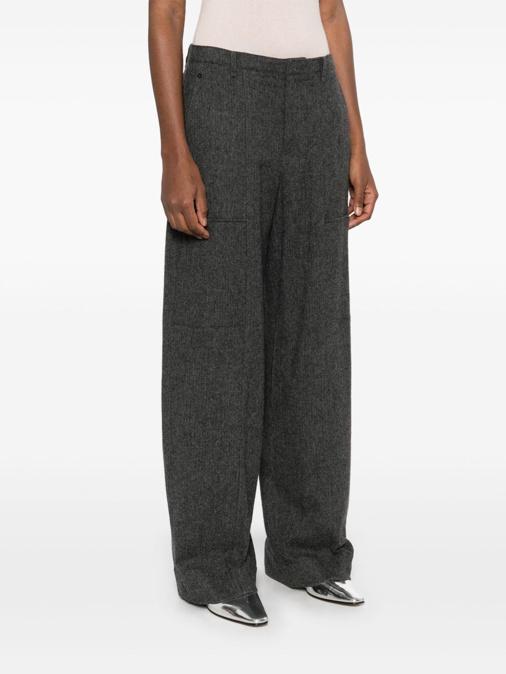 herringbone trousers - 3