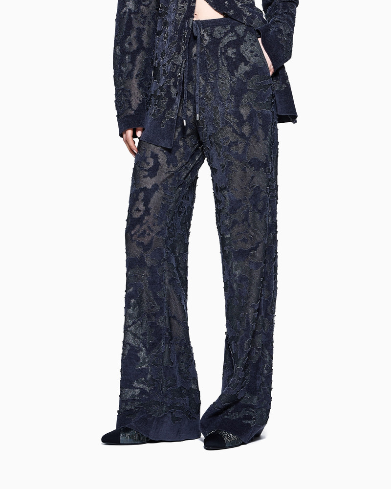 GIORGIO ARMANI DEVORÉ FABRIC TROUSERS outlook