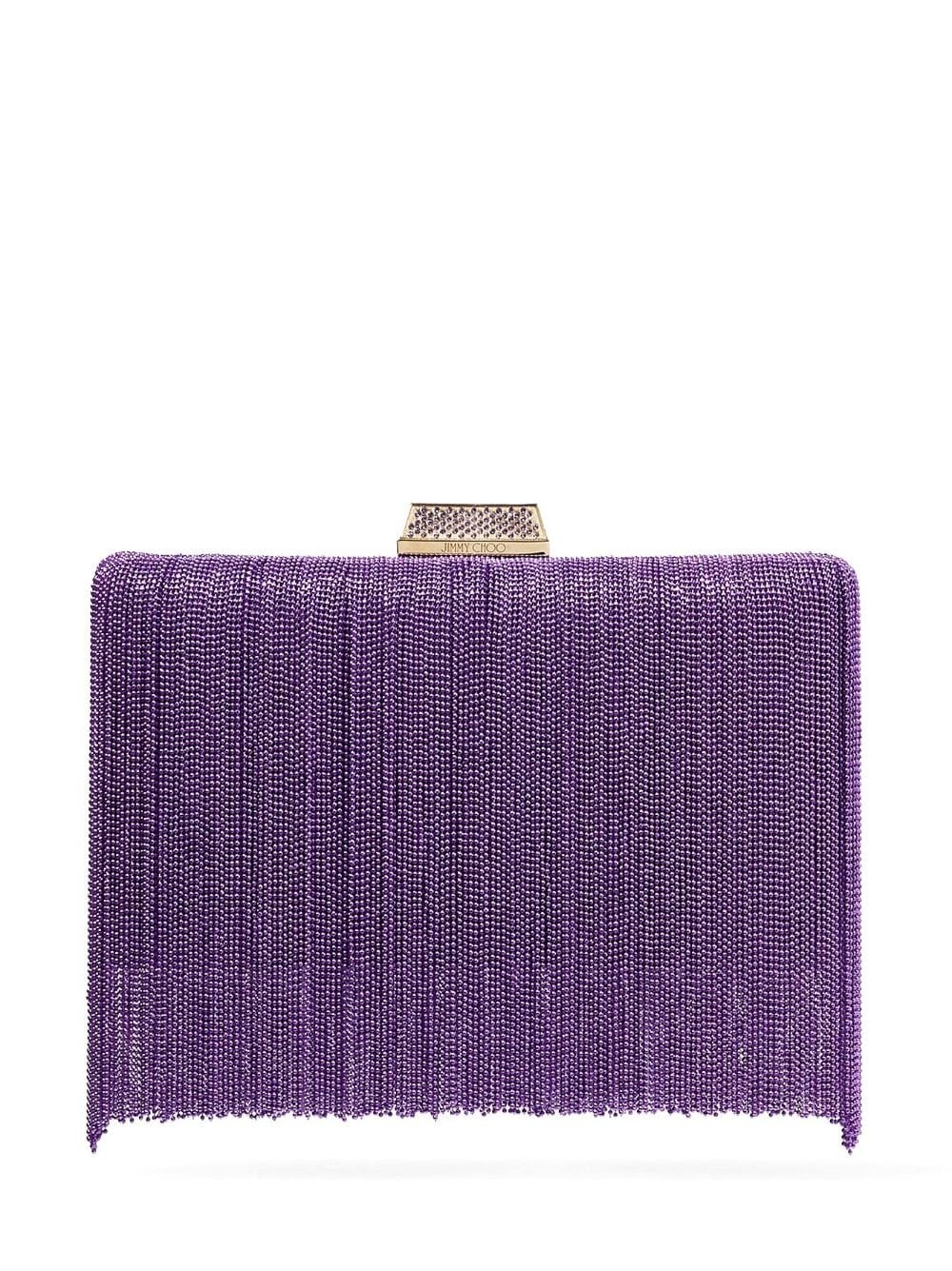 Clemmie fringed clutch bag - 1