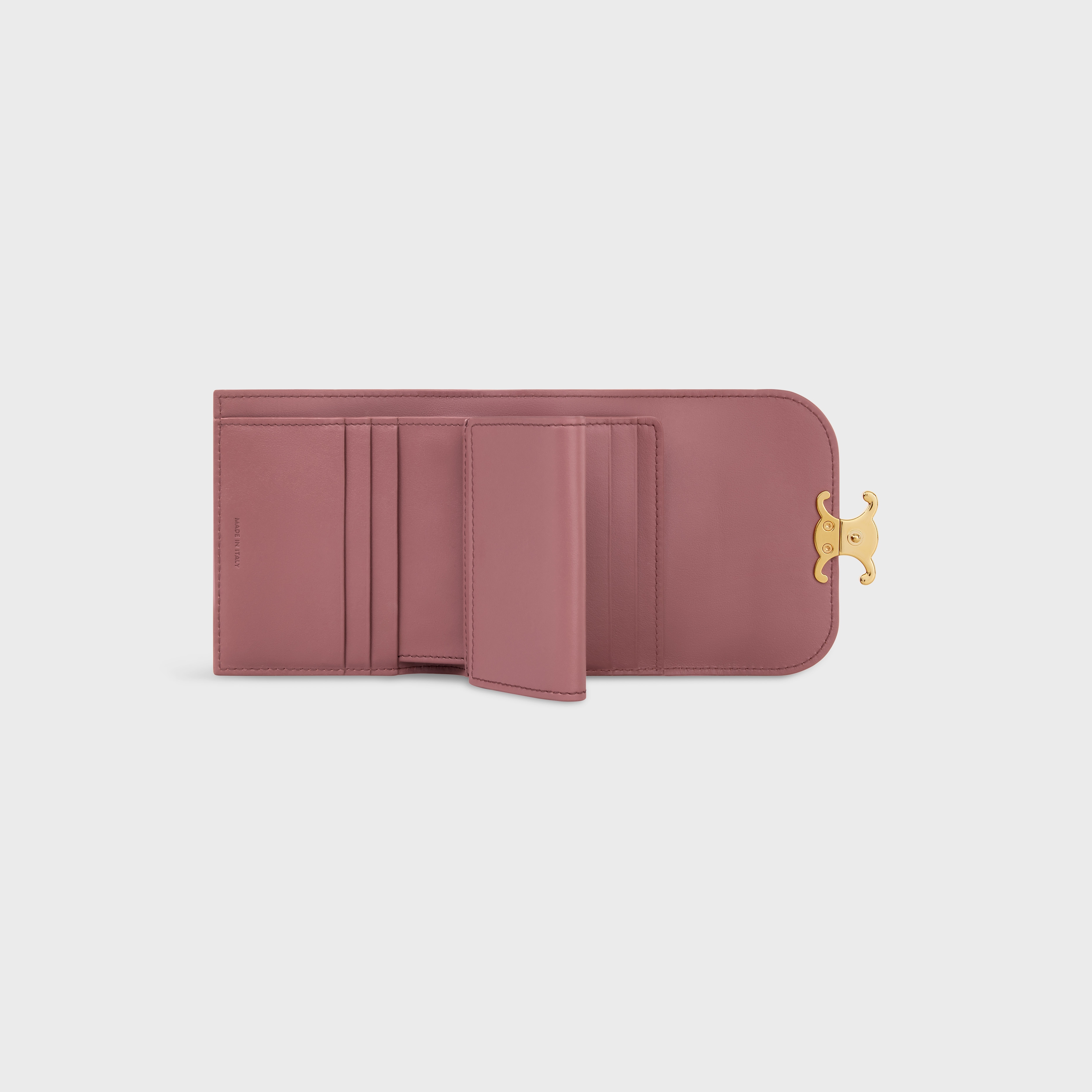 Small Flap Wallet TRIOMPHE in Shiny calfskin - 4