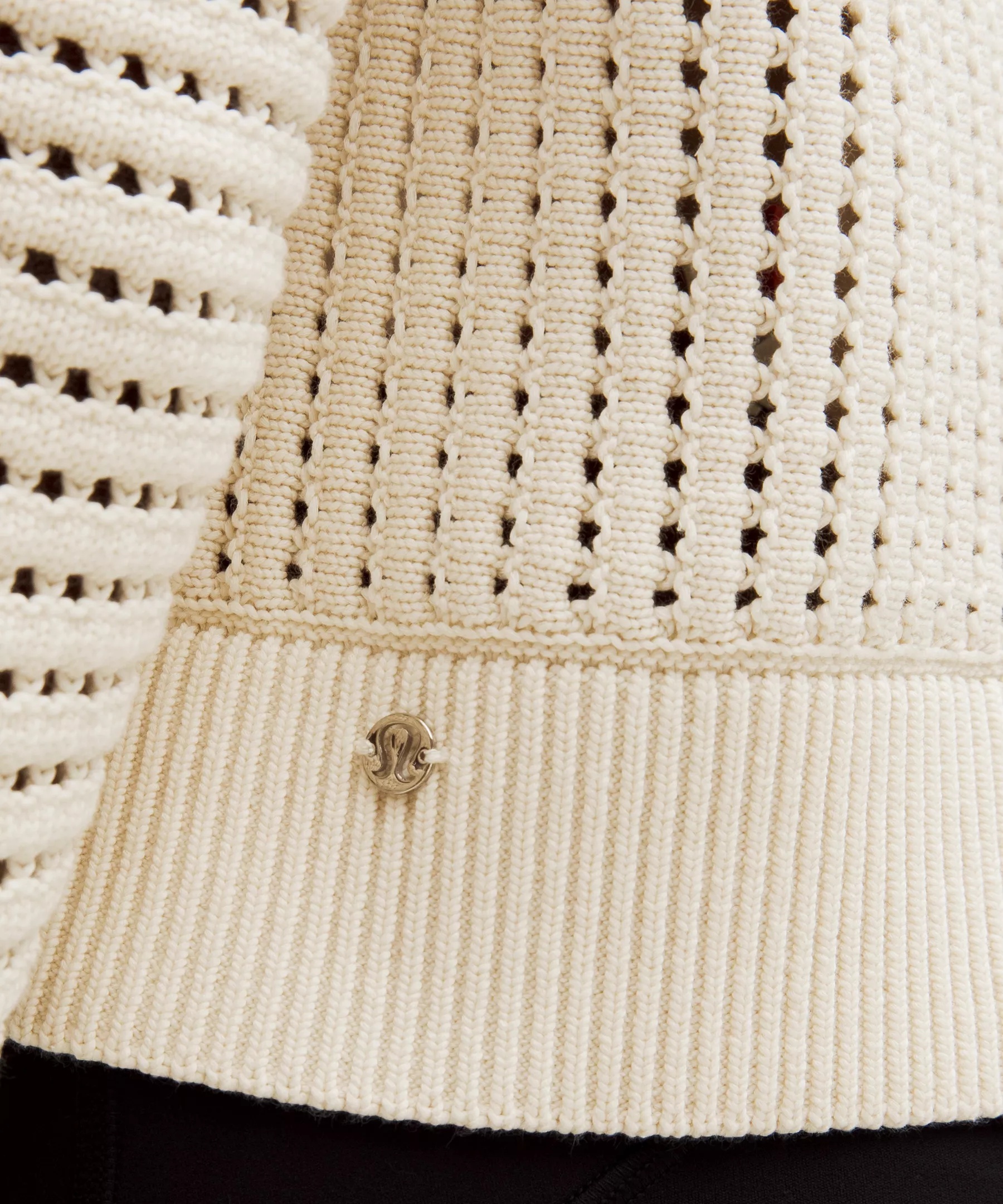 Cotton Crochet Mesh Relaxed-Fit Cardigan - 5