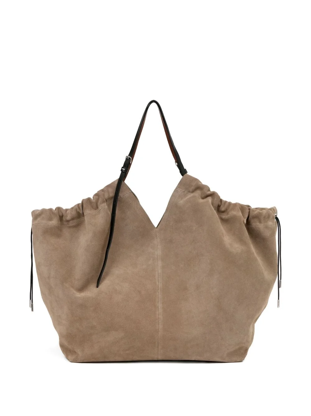 suede slouchy tote bag - 1