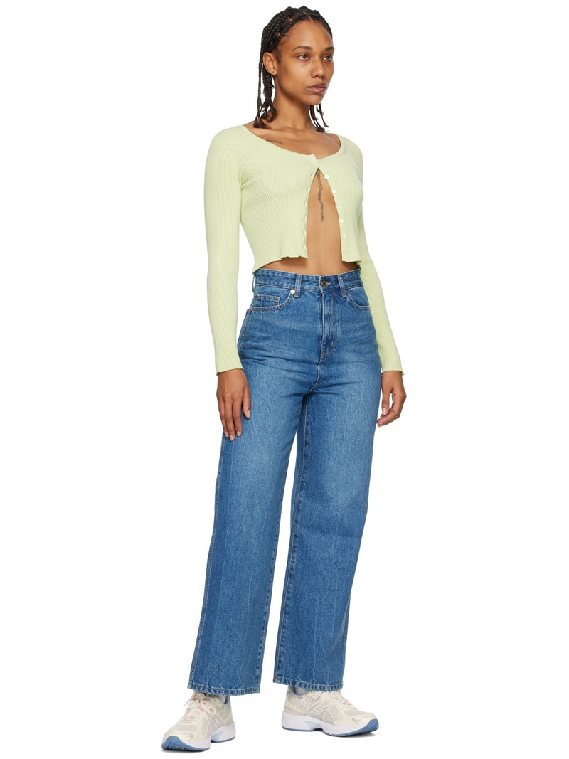 ARCH THE Green Scoop Neck Cardigan outlook