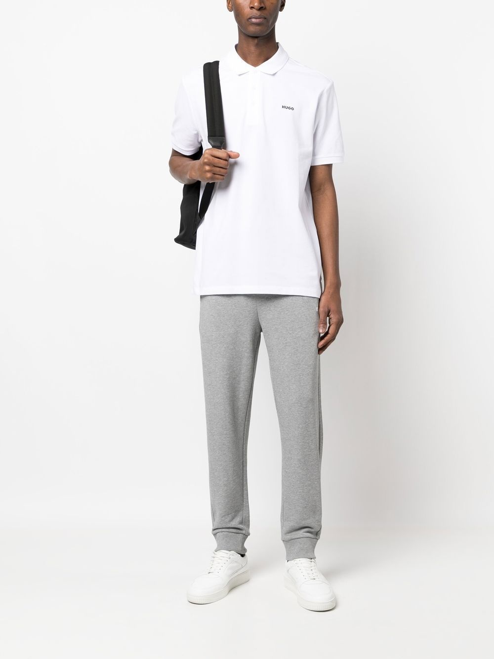 chest logo-print polo shirt - 2