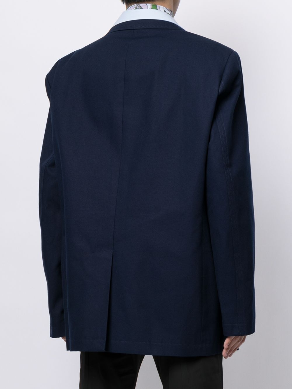 notched-lapel single-breasted jacket - 4