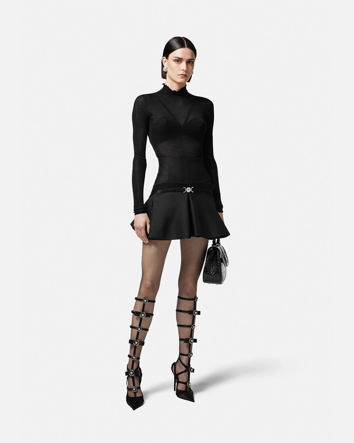 Seamless Knit Turtleneck Jumper - 2