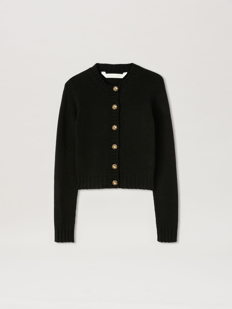 Curved Logo Cardigan 1