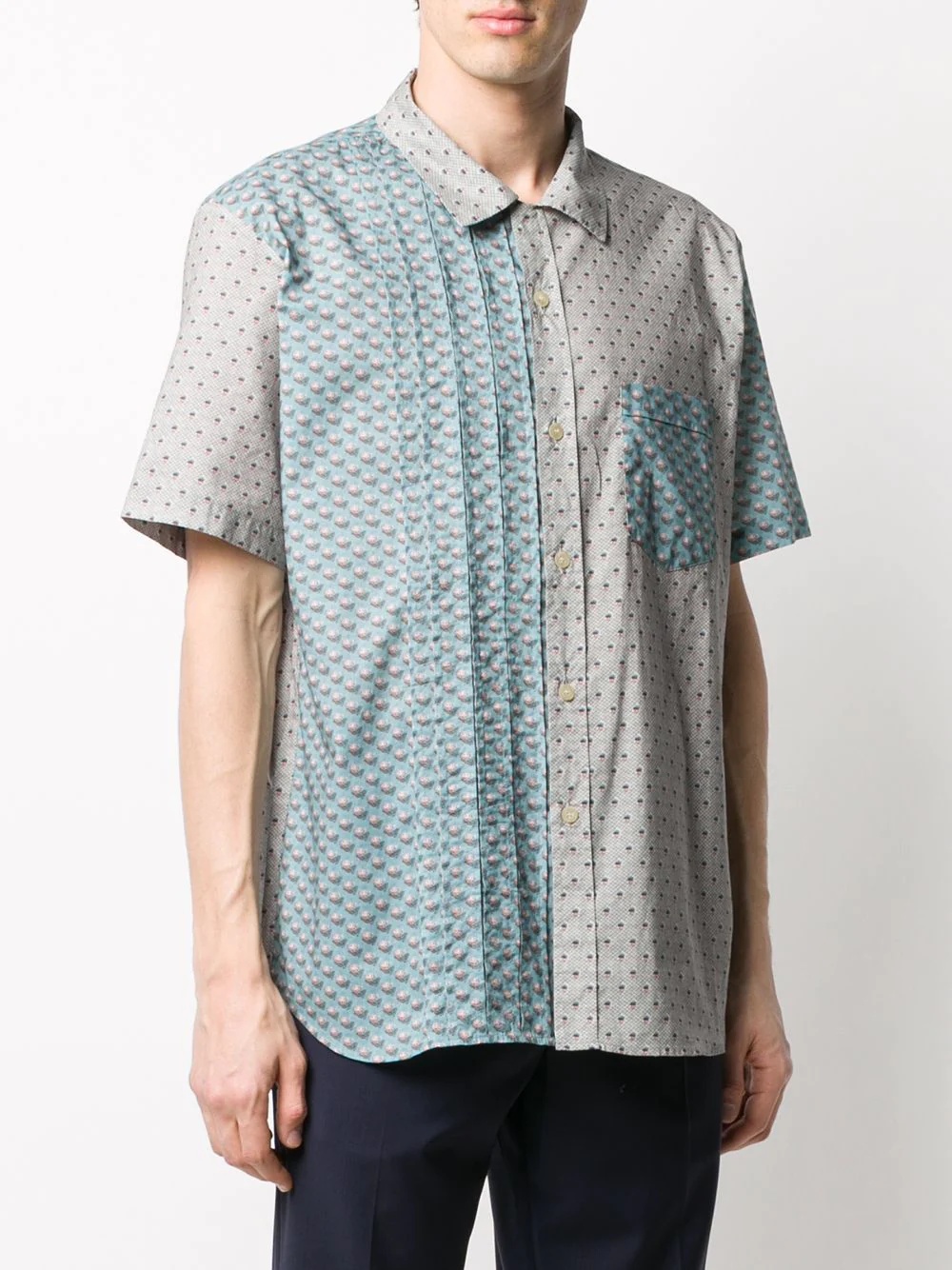 Carson panelled shirt - 3