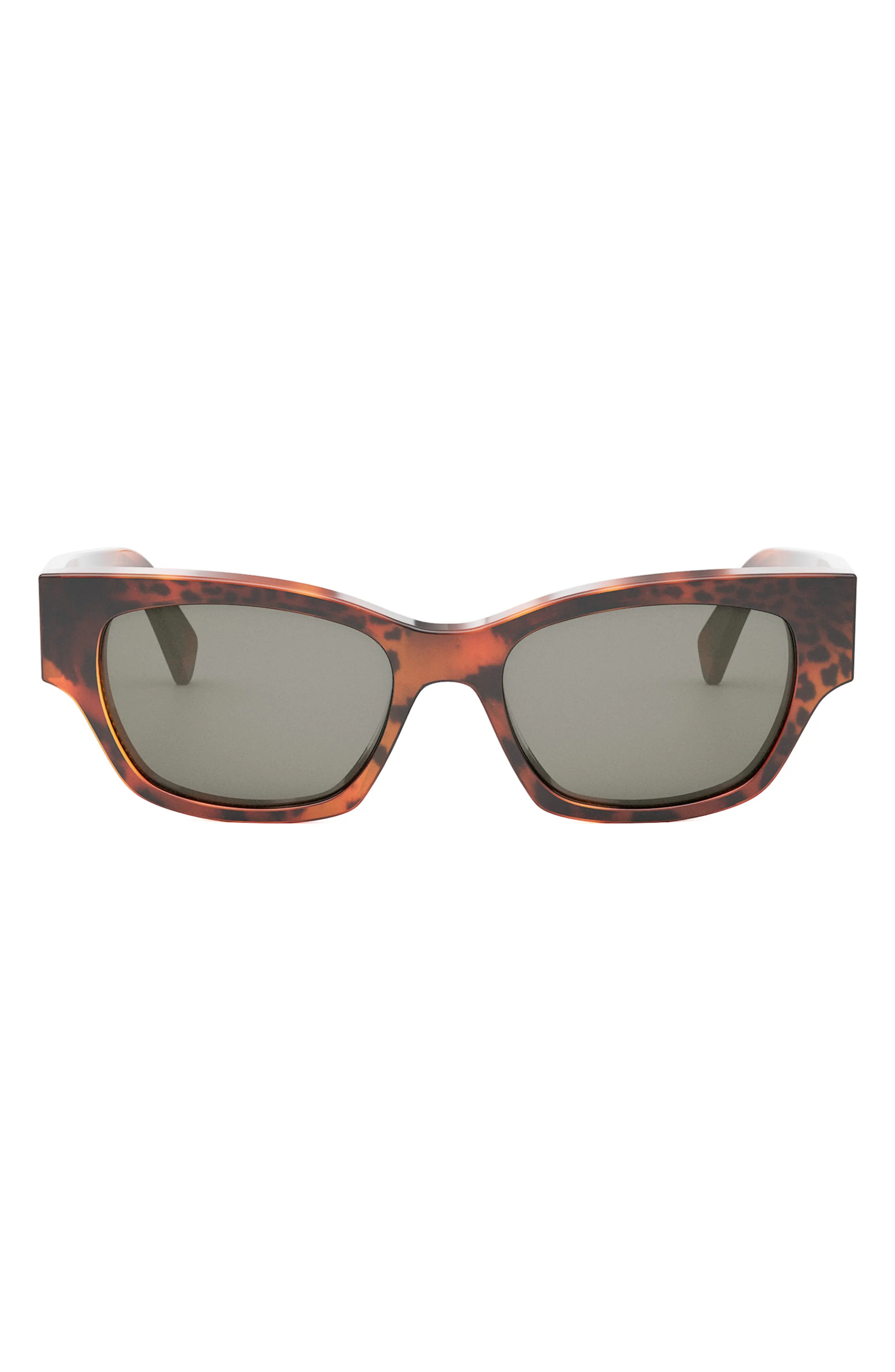 Monochroms 54mm Cat Eye Sunglasses in Animal /Smoke - 1