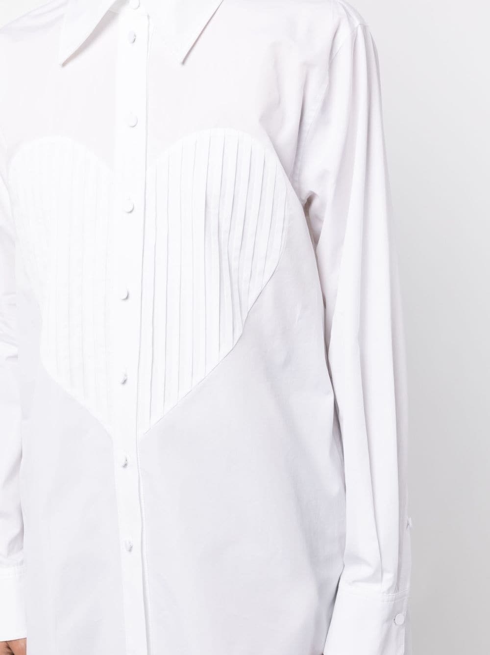 Heart-Bib Tuxedo cotton shirt - 5