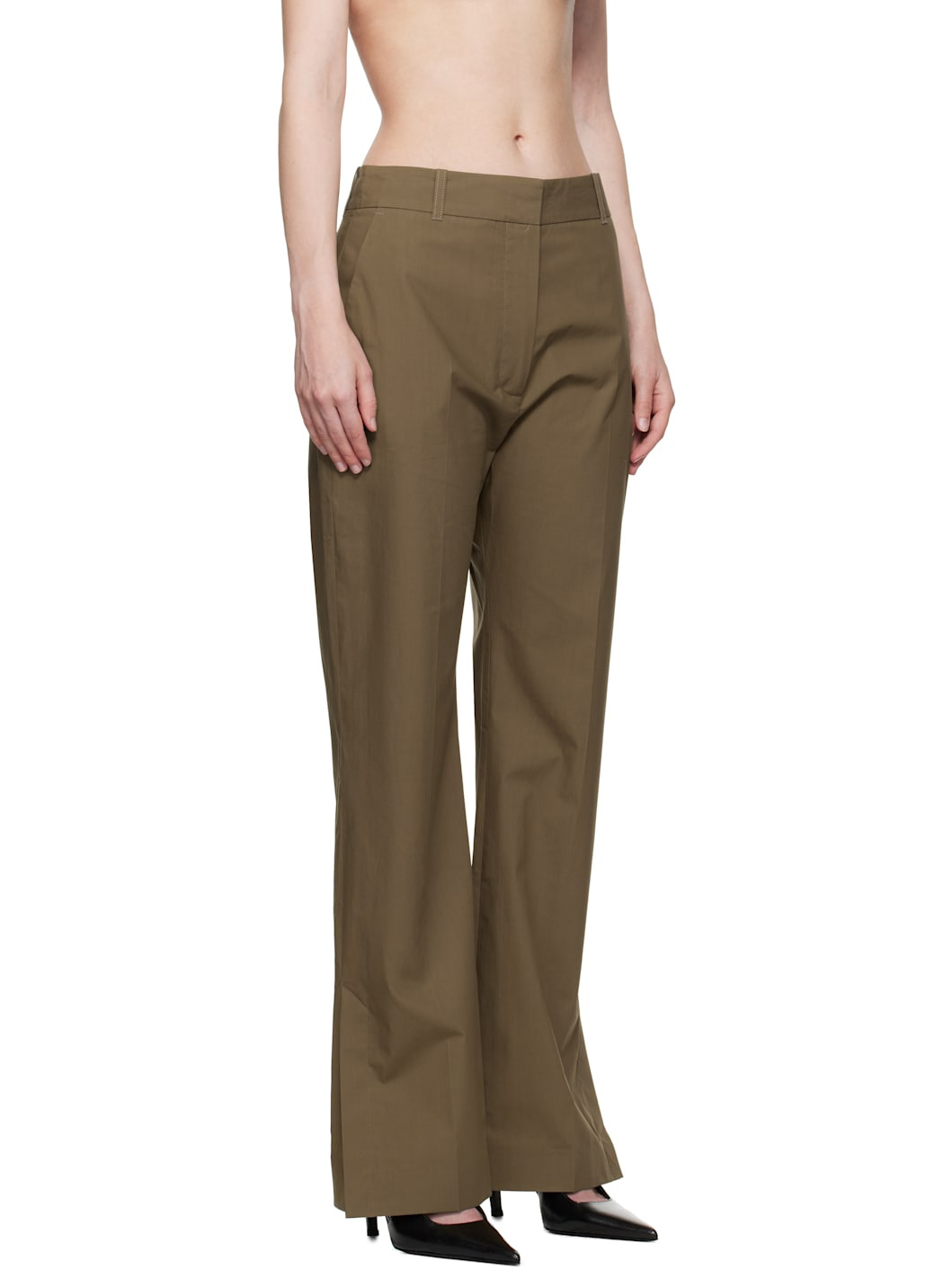 Taupe Mitra Trousers - 2