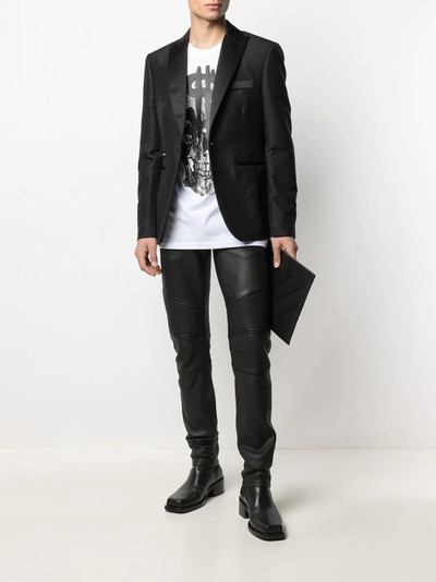 PHILIPP PLEIN skull-embroidered blazer jacket outlook