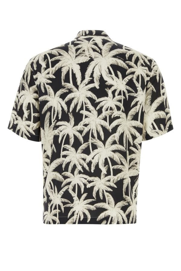 Palm Angels Man Printed Viscose Shirt - 2