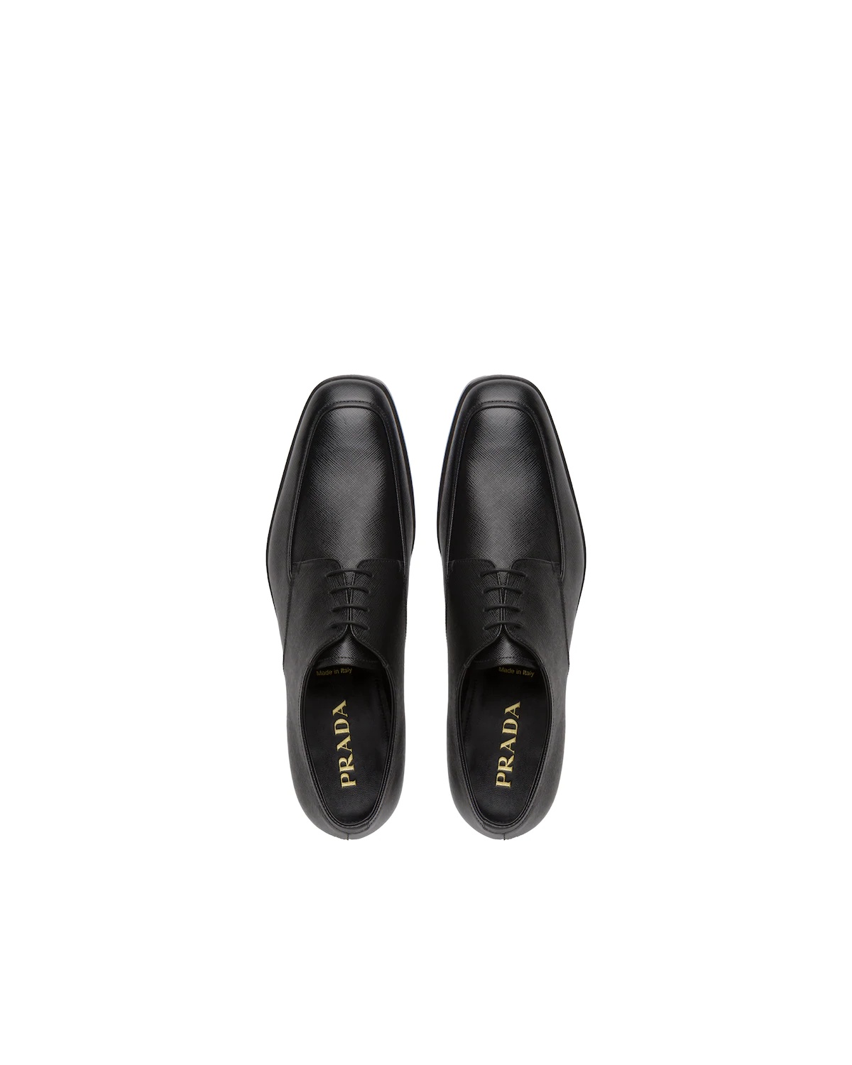 Saffiano leather laced Derby shoes - 3